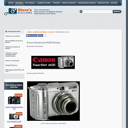 Canon Powershot A630 Review: Overview