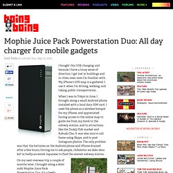 Mophie Juice Pack Powerstation Duo: All day charger for mobile gadgets