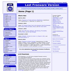 Last Freeware version: jv16 Powertools, RegCleaner, PowerArchiver, PopCorn