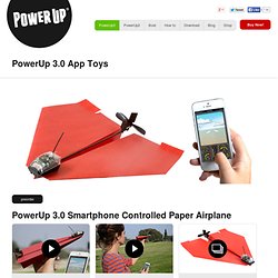 App Toys - iphone controlled paper airplane from PowerUp