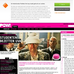 Studenten bezetten UvA