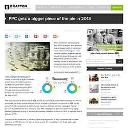 PPC gets a bigger piece of the pie in 2013