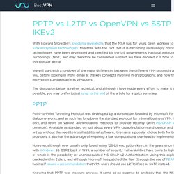 PPTP vs L2TP vs OpenVPN vs SSTP vs IKEv2 - BestVPN.com