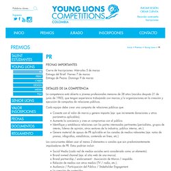 PR - Young Lions - Premios - Young Lions