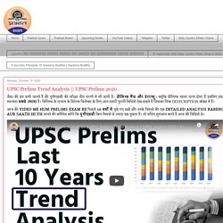 Prabhat Exam : UPSC Prelims Trend Analysis