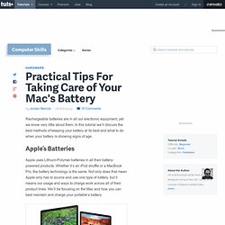 Practical Tips For Taking Care of Your Mac's Battery