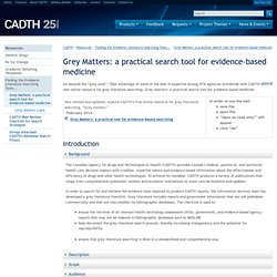 Grey Matters: a practical search tool for evidence-based medicine