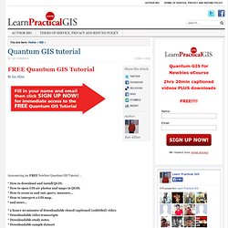 Quantum GIS tutorial - Learn Practical GIS