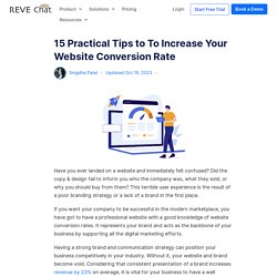 15 Practical Tips to To Increase Your Website Conversion Rates
