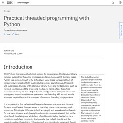 Practical threaded programming with Python