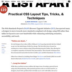 Practical CSS Layout Tips, Tricks, & Techniques