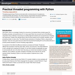 Practical threaded programming with Python