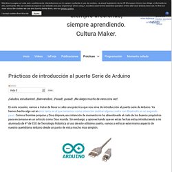 Prácticas de introducción al puerto Serie de Arduino