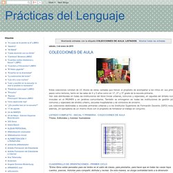 Prácticas del Lenguaje: COLECCIONES DE AULA: LISTADOS