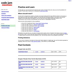 Practice and Learn - Google Code Jam