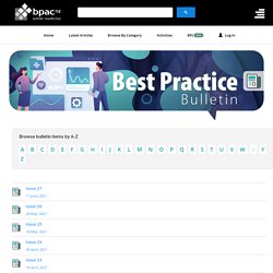 Best Practice Bulletin: May 21 - bpacnz - B-SAFE Tool for FA