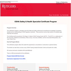 Office of Public Health Practice Certificate Program