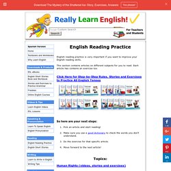 English Reading Practice - Educational Stories, Articles and Exercises
