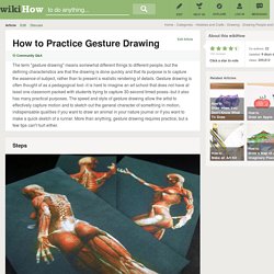 How to Practice Gesture Drawing: 7 steps