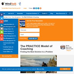 The PRACTICE Model - Team Management Training From MindTools.com
