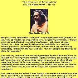 'Practice of Meditation - www.thoughtfreemeditation.com