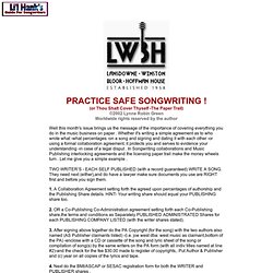 PRACTICE SAFE SONGWRITING