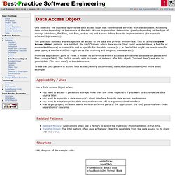 Best Practice Software Engineering - Data Access Object