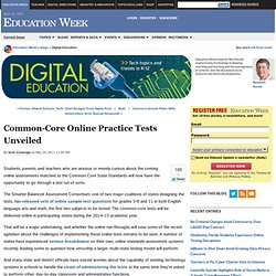 Common-Core Online Practice Tests Unveiled - Digital Education