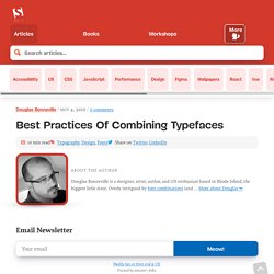Best Practices of Combining Typefaces
