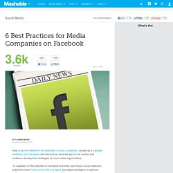 6 Best Practices for Media Companies on Facebook