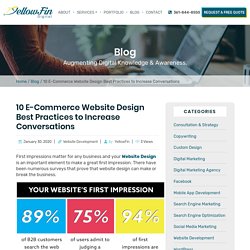 10 E-Commerce Website Design Best Practices to Increase Conversations