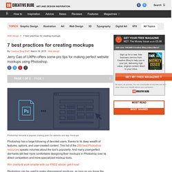 7 best practices for creating mockups