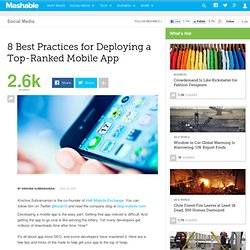 8 Best Practices for Deploying a Top-Ranked Mobile App