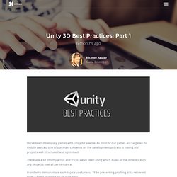 Unity 3D Best Practices: Part 1