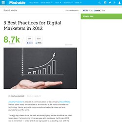 5 Best Practices for Digital Marketers in 2012