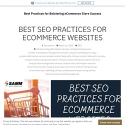 BEST SEO PRACTICES FOR ECOMMERCE WEBSITES