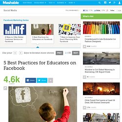 5 Best Practices For Educators On Facebook