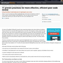 11 proven practices for more effective, efficient peer code review