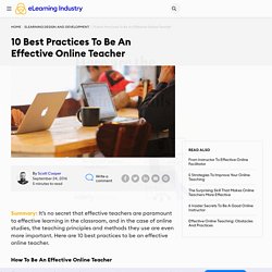 10 Best Practices To Be An Effective Online Teacher