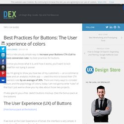Best Practices for Buttons: The User Experience of colors