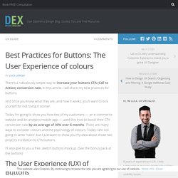 Best Practices for Buttons: The User Experience of colours