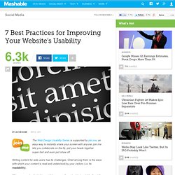 7 Best Practices for Improving Your Website's Usability