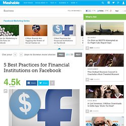 5 Best Practices for Financial Institutions on Facebook