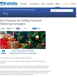 Best Practices for Holiday Facebook Marketing Campaigns