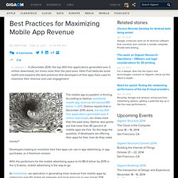 Best Practices for Maximizing Mobile App Revenue