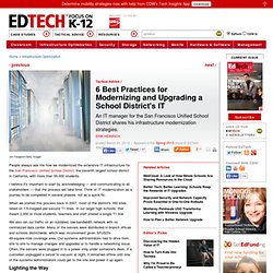 6 Best Practices for Modernizing and Upgrading a School District's IT