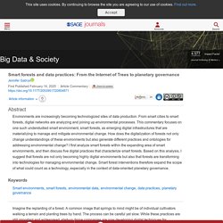 Smart forests and data practices: From the Internet of Trees to planetary governance - Jennifer Gabrys, 2020