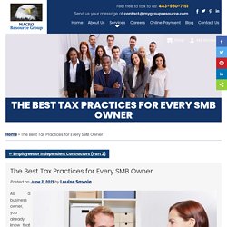 The Best Tax Practices for Every SMB Owner