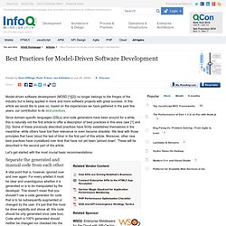 Best Practices for Model-Driven Software Development