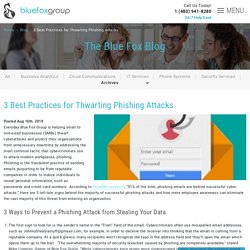 3 Best Practices for Thwarting Phishing Attacks